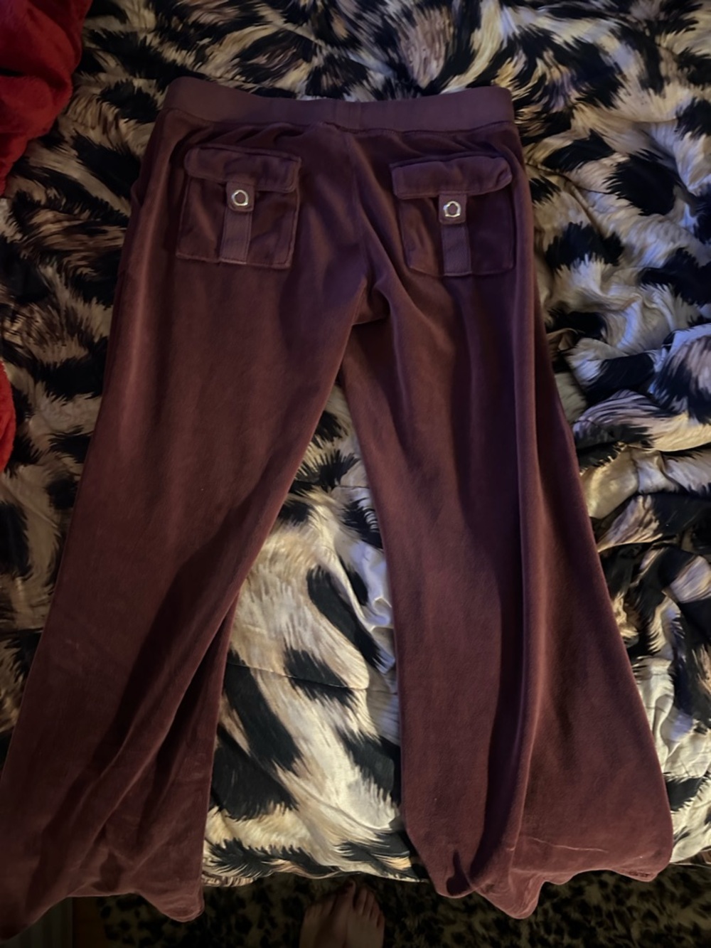 juicy couture pocket pants- Deep Plum